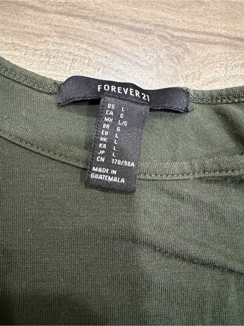 Forever 21 Olive Green Swing Tunic Top - Picture 6 of 6